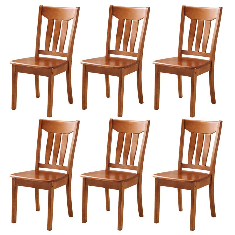 16.5" Wide Side Chair Industrial Wood Side Dining Armless Chairs