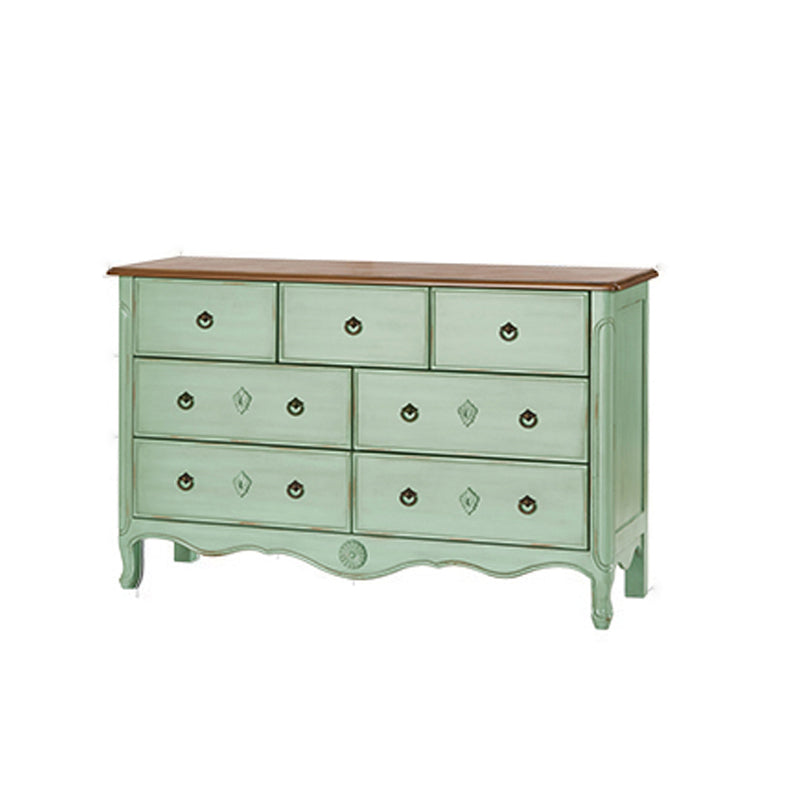 Distressed Storage Chest Dresser Traditional Dresser with Drawers