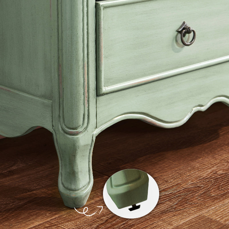 Distressed Storage Chest Dresser Traditional Dresser with Drawers