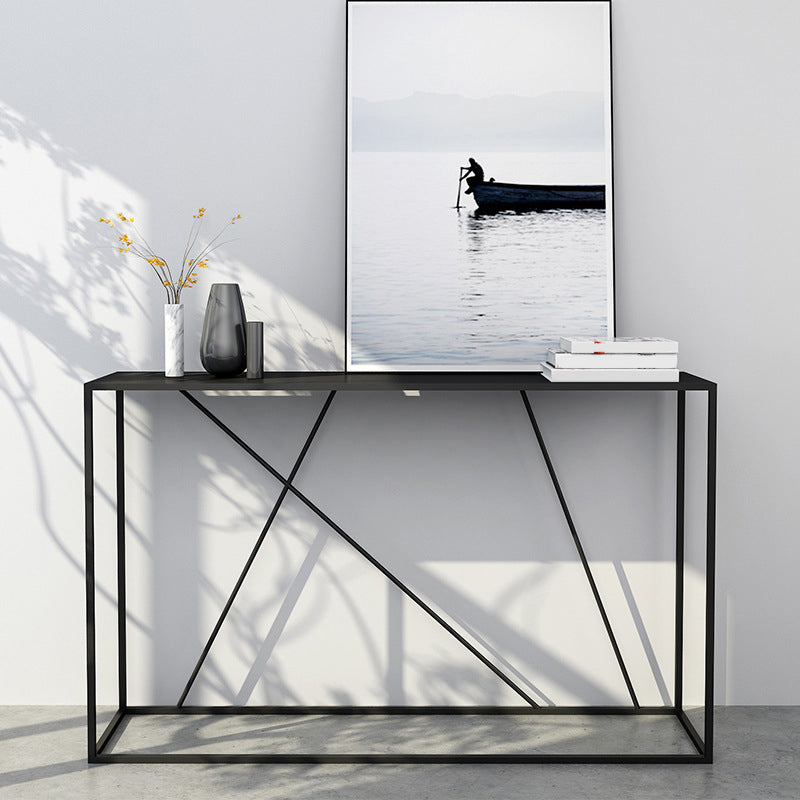 31.5" Tall Modern Console Table Frame Base Accent Table for Hall