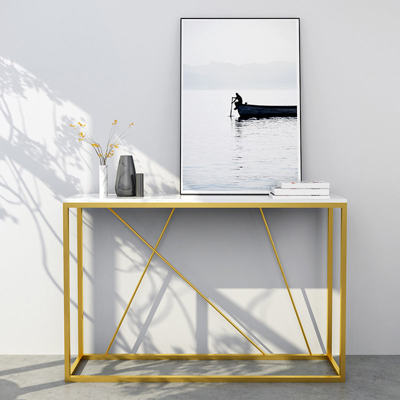 31.5" Tall Modern Console Table Frame Base Accent Table for Hall