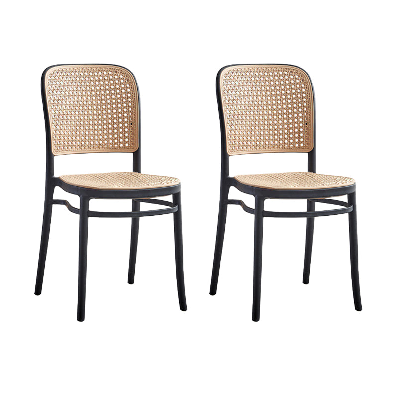 Stackable Bar Stool Plastic Backrest Counter Stool for Living Room