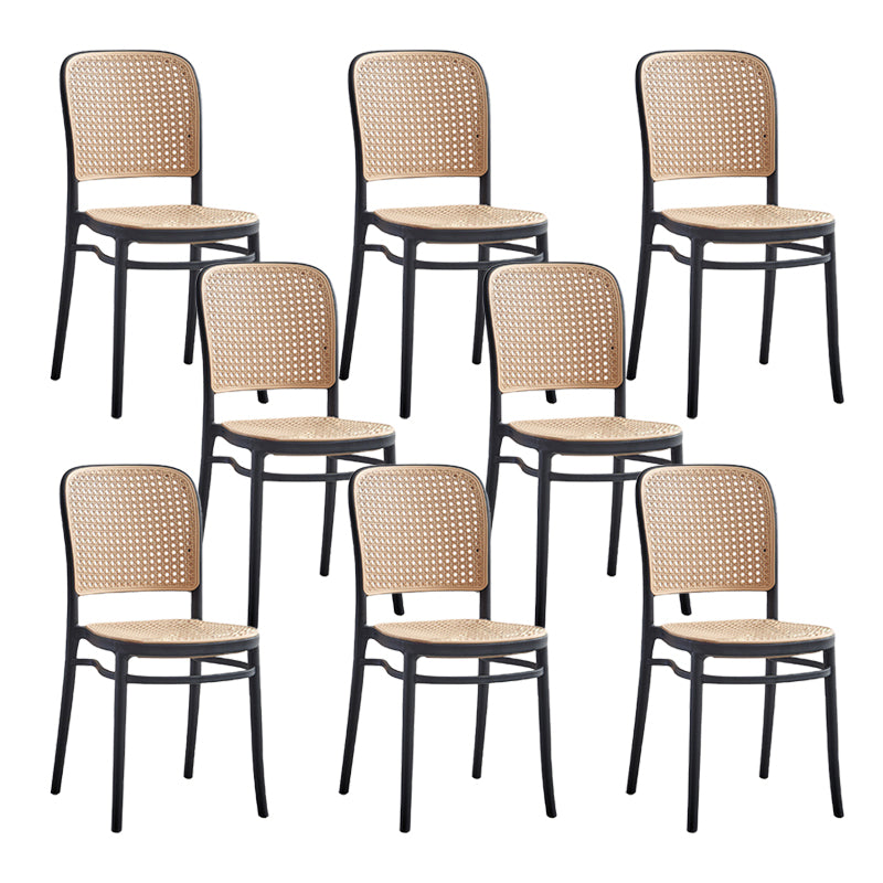 Stackable Bar Stool Plastic Backrest Counter Stool for Living Room