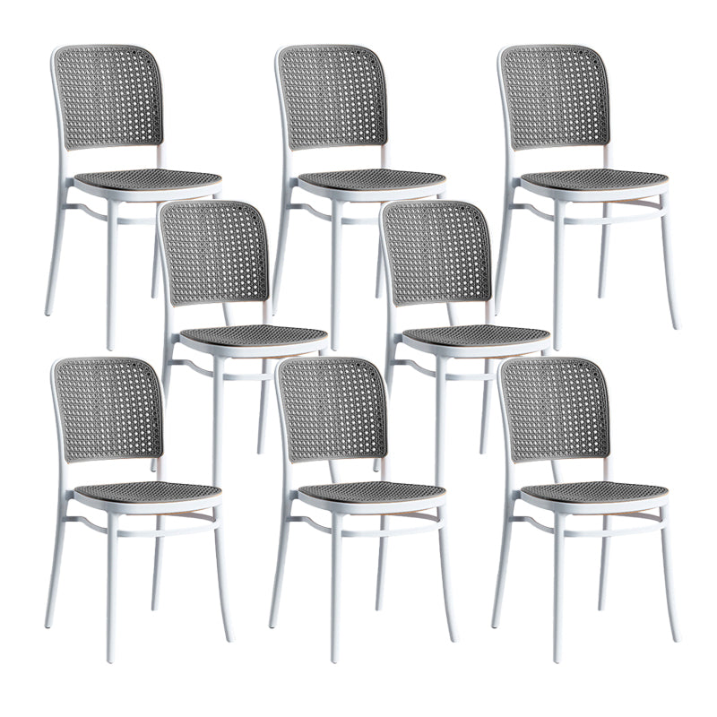 Stackable Bar Stool Plastic Backrest Counter Stool for Living Room