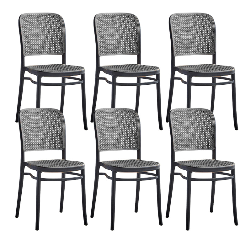 Stackable Bar Stool Plastic Backrest Counter Stool for Living Room