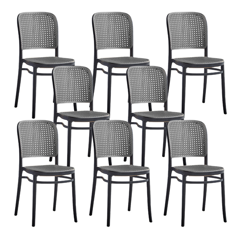 Stackable Bar Stool Plastic Backrest Counter Stool for Living Room