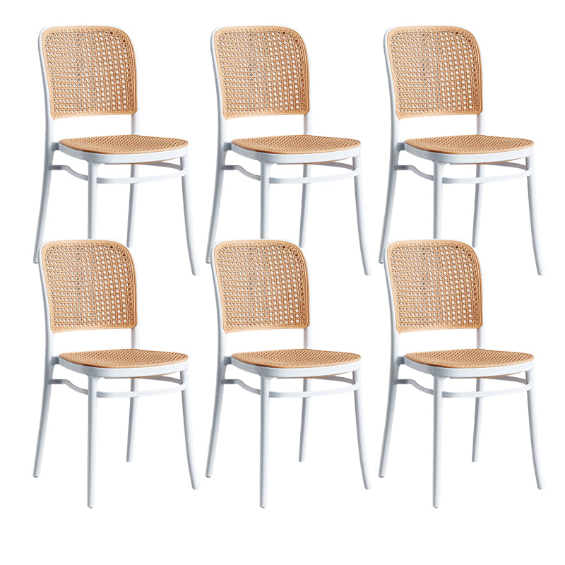 Stackable Bar Stool Plastic Backrest Counter Stool for Living Room