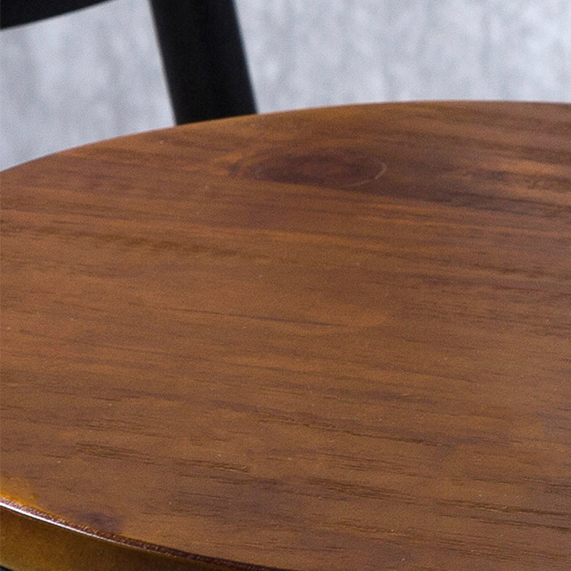 Contemporary Metal Dining Stools Round Bar Stools with Footrest