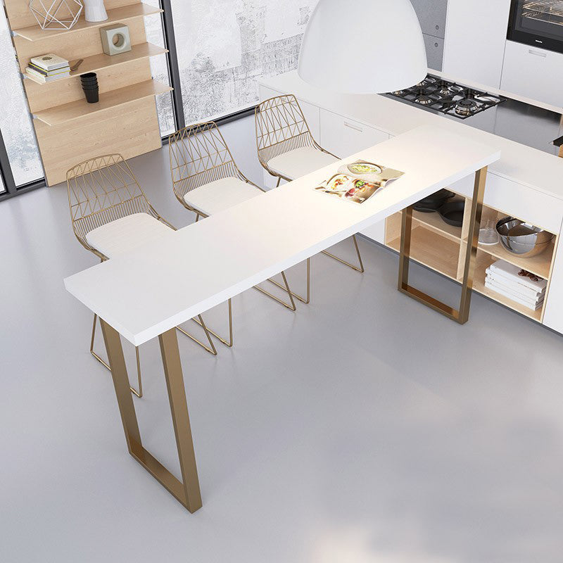 Glam Metal Bar Stools Low Back Dining Stools with Metal Legs