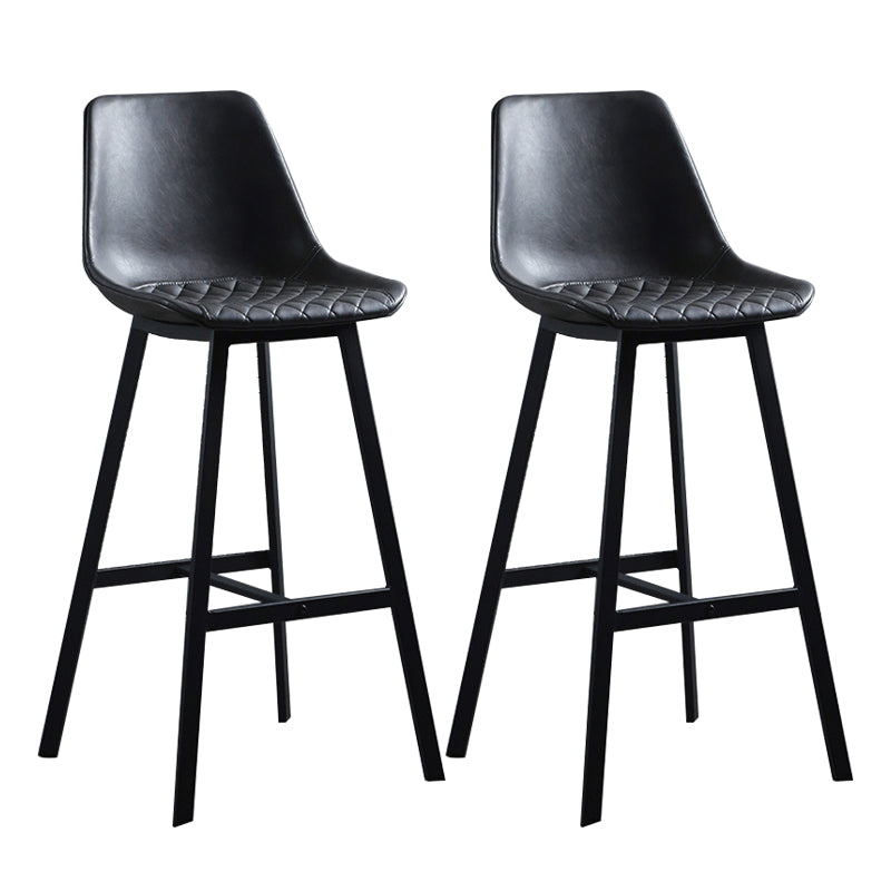 Bucket Dining Stools Contemporary Bar Stools with Metal Base