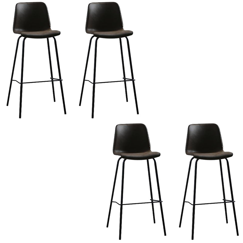 Bucket Dining Stools Contemporary Bar Stools with Metal Base