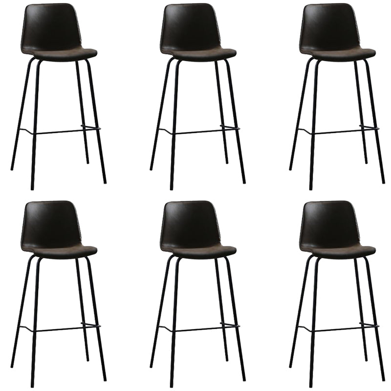 Bucket Dining Stools Contemporary Bar Stools with Metal Base