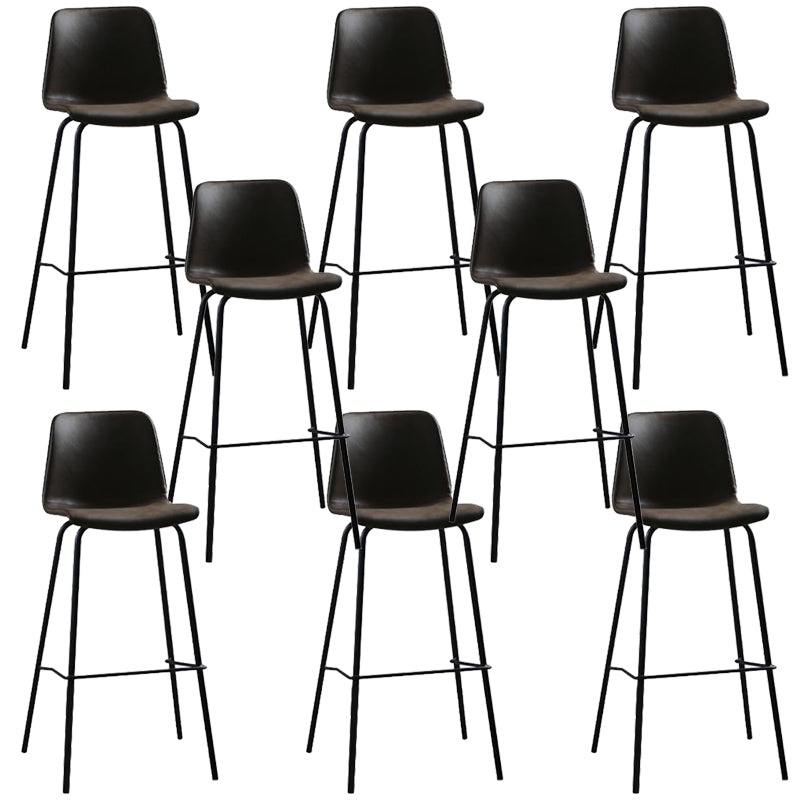 Bucket Dining Stools Contemporary Bar Stools with Metal Base