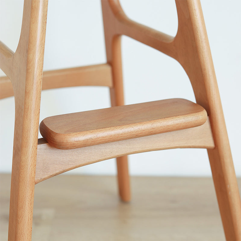 Solid Wood Dining Stools Contemporary Armless Bar Stools with Cushion