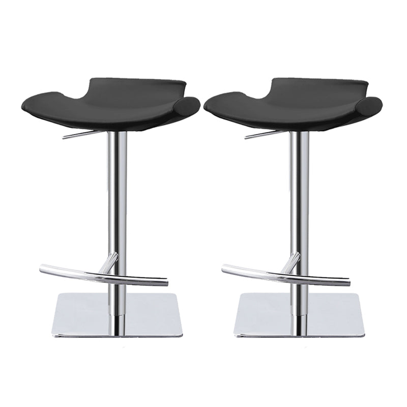 Industrial Style Bar Stool Leather Adjustable Counter Stool for Bristol