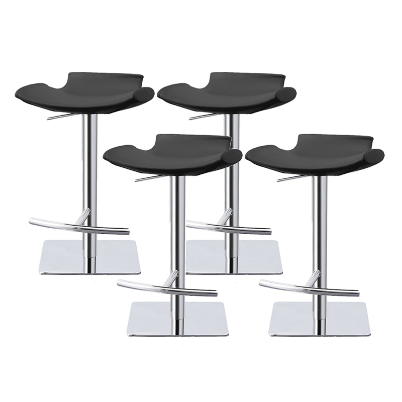 Industrial Style Bar Stool Leather Adjustable Counter Stool for Bristol