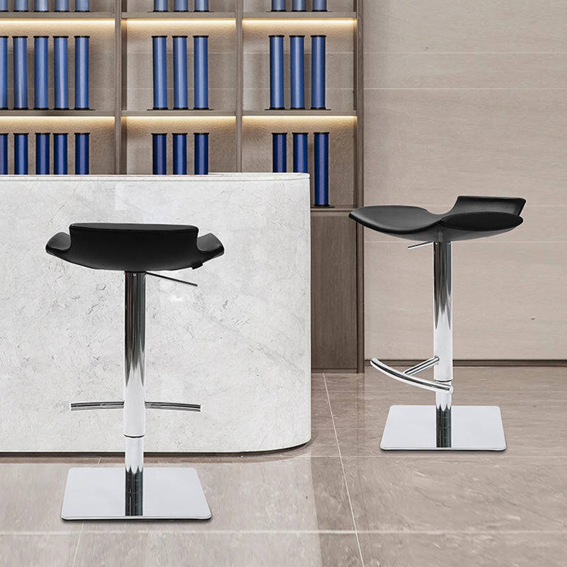Industrial Style Bar Stool Leather Adjustable Counter Stool for Bristol