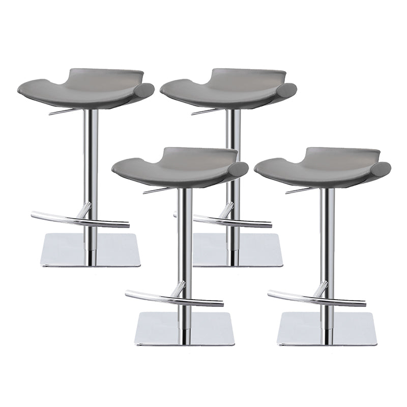 Industrial Style Bar Stool Leather Adjustable Counter Stool for Bristol