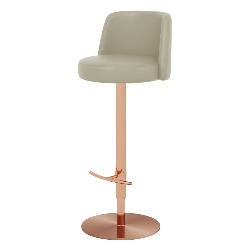 Adjustable Swivel Bar Stool Leather Backrest Counter Stool for Bristol