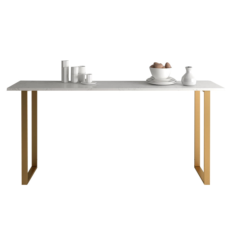 Faux Marble Table and Stool Set 1/2/3/4/5 Pieces Pub Dining Set