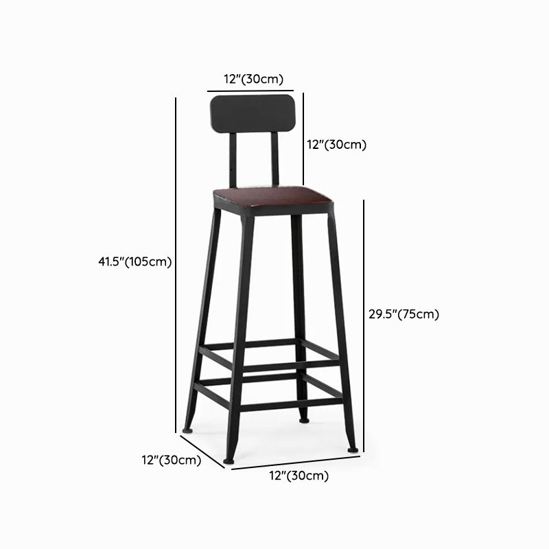 Industrial Style Bar Set 1/5 Pieces Solid Wood Rectangle Pub Dining Set for Indoor