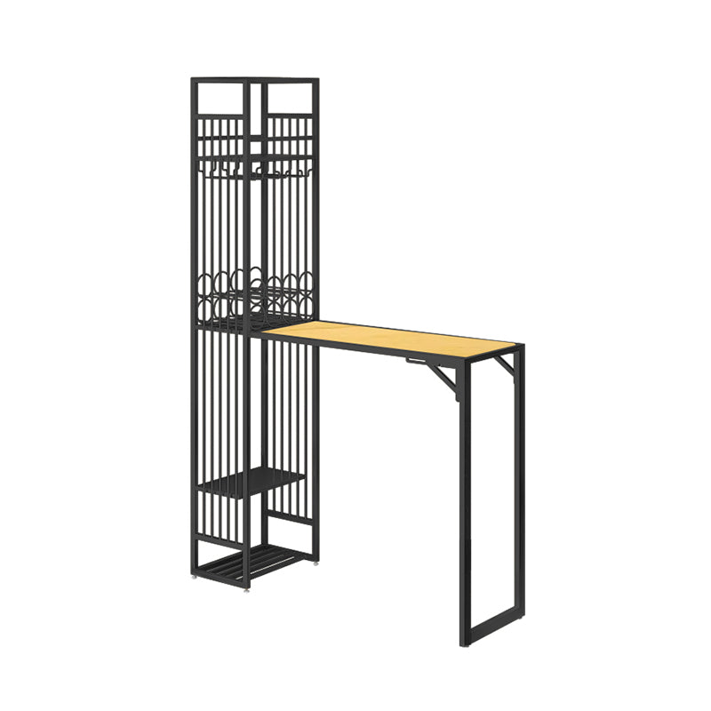 Modern Style Bar Table Set 1/2 Pieces Rectangle Bar Table with Upholstered Stool