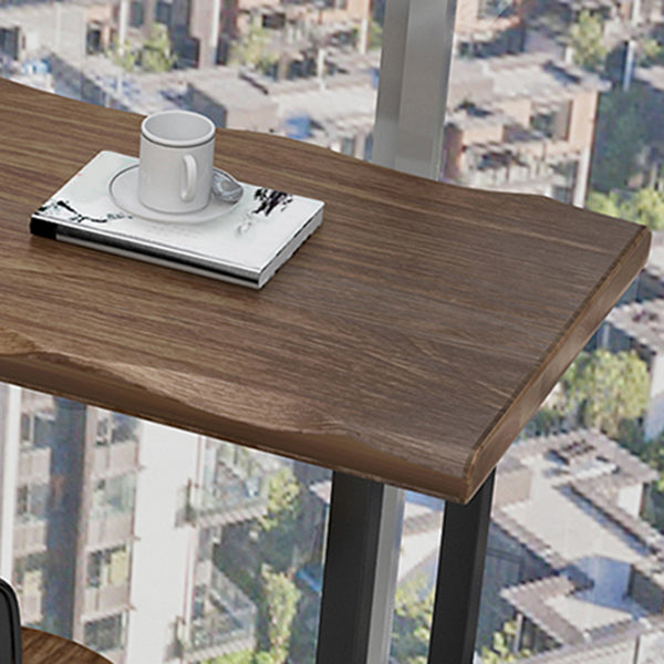 Modern Style Wood 1/2/3 Pieces Bar Table Set Rectangle Bar Table with Metal Legs