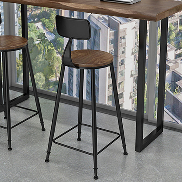 Modern Style Wood 1/2/3 Pieces Bar Table Set Rectangle Bar Table with Metal Legs