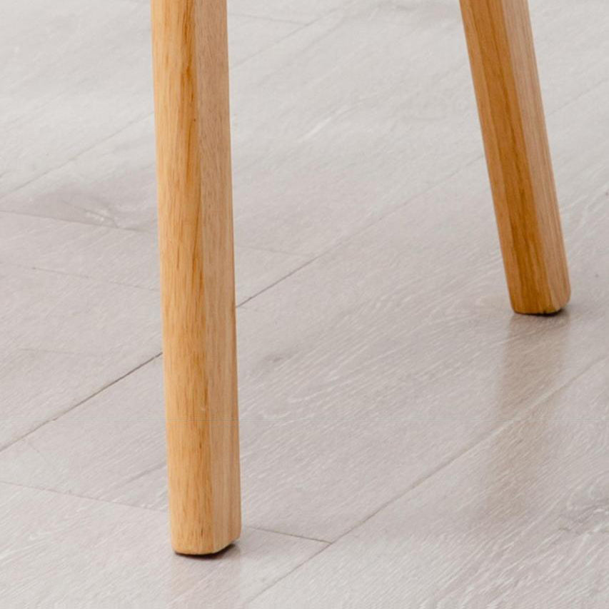 Contemporary Solid Wood Barstools Saddle Seat Bar Stools with Footrest