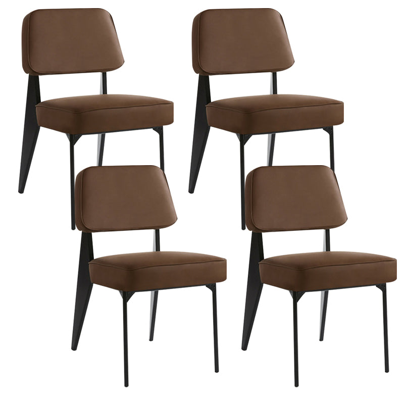 PU Leather Dining Chairs Contemporary Kitchen Dining Side Chair