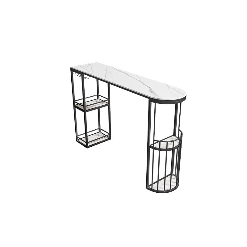 Oval Counter Height Dining Table Industrial Bar Dining Table