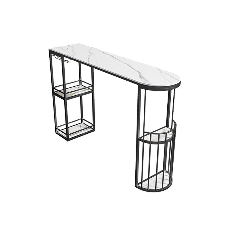 Oval Counter Height Dining Table Industrial Bar Dining Table