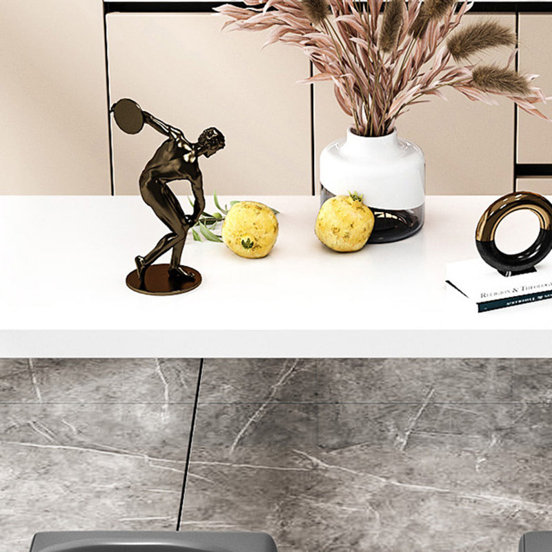 Contemporary White Double Pedestal Bar Table Wood and Iron Bar Dining Table