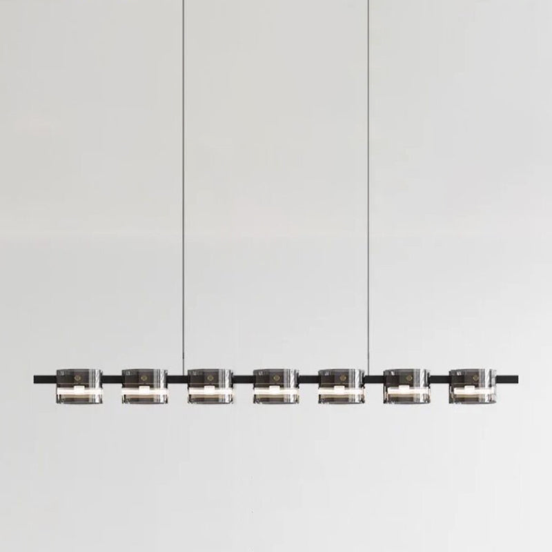 Nordic LED Island Lighting Fixture Simple Glass Hanging Light for Dining Room