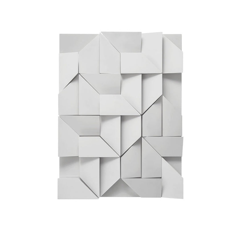 Modern Rectangle LED Wall Mount in Mate White Finish Geometric Wall Lighting