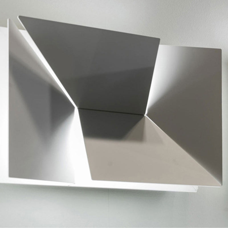 Modern Rectangle LED Wall Mount in Mate White Finish Geometric Wall Lighting