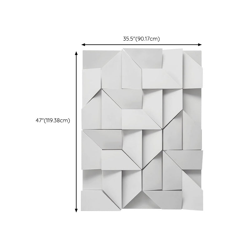 Modern Rectangle LED Wall Mount in Mate White Finish Geometric Wall Lighting