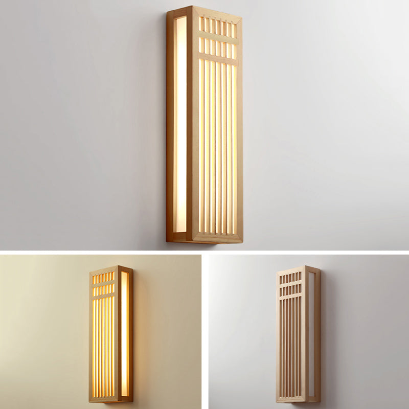 Modern Style Wall Light Fixture Simple Wooden Wall Light Sconce for Bedroom