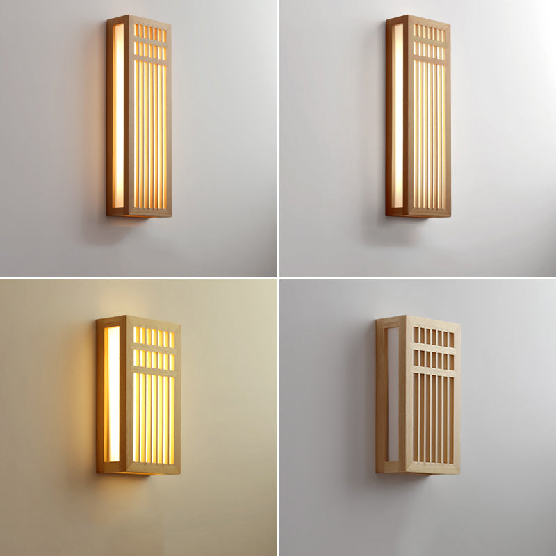 Modern Style Wall Light Fixture Simple Wooden Wall Light Sconce for Bedroom