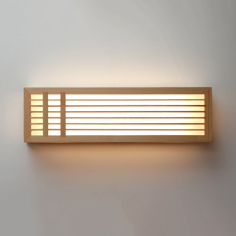 Modern Style Wall Light Fixture Simple Wooden Wall Light Sconce for Bedroom