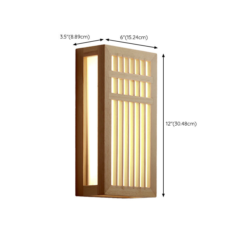 Modern Style Wall Light Fixture Simple Wooden Wall Light Sconce for Bedroom