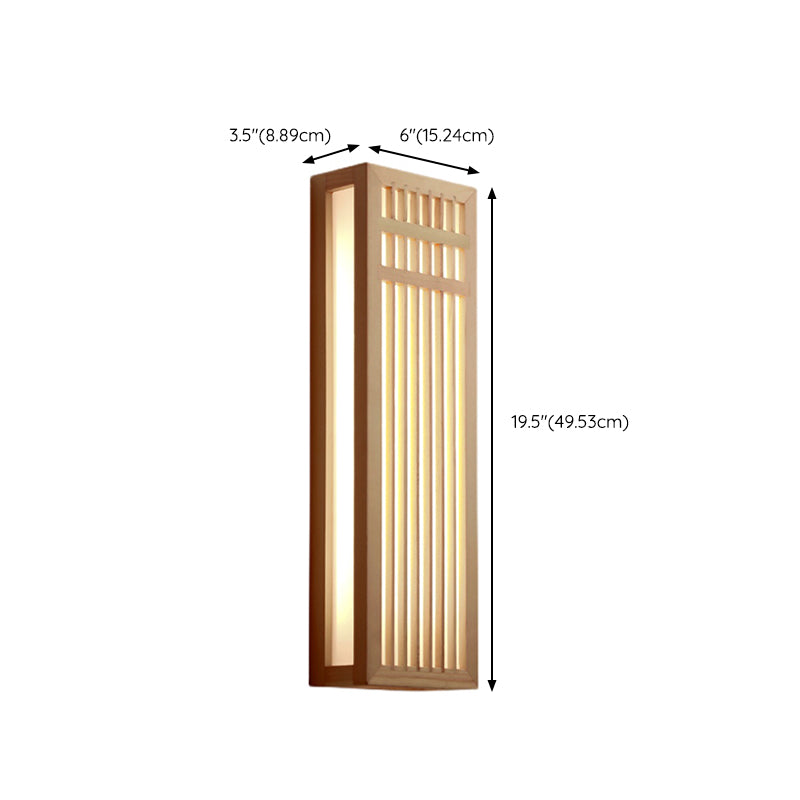 Modern Style Wall Light Fixture Simple Wooden Wall Light Sconce for Bedroom