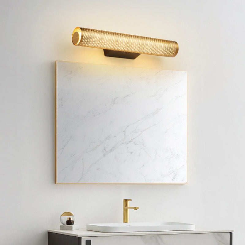 Contemporary Single Brass Bathroom Vanity Light Metal Bath Bar