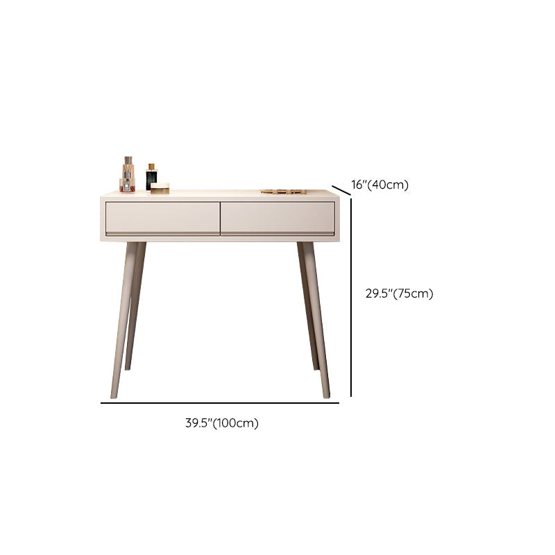 Modern Lighted Mirror Dressing Table Bedroom Makeup Table with Stool Set