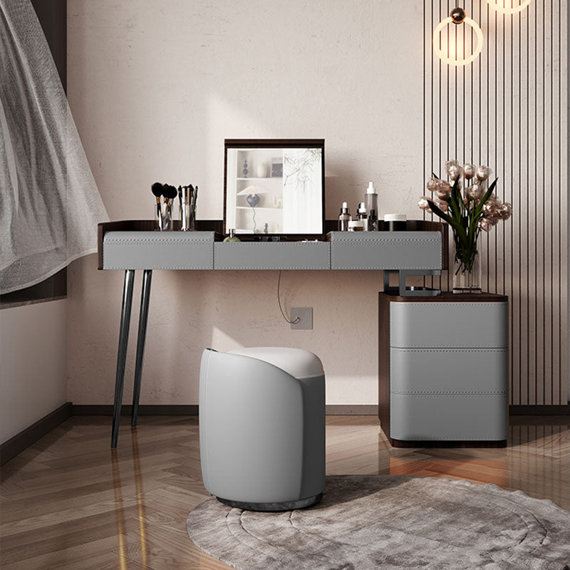 3 Drawer Dressing Table Storage Box with Makeup Table and Stool