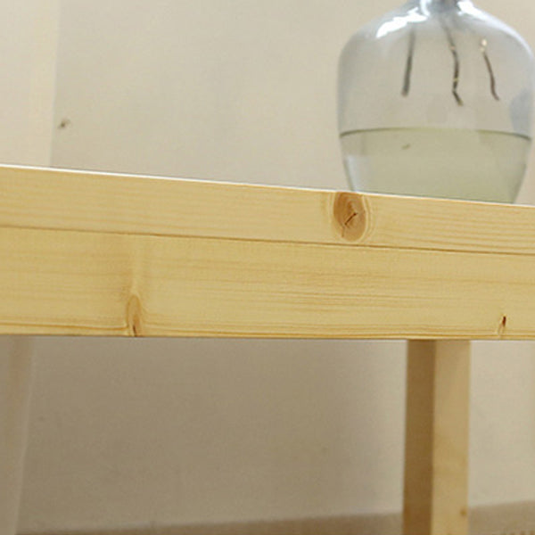 15"H Contemporary Coffee Table Solid Wood Coffee Cocktail Table