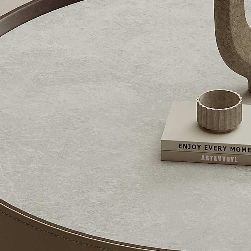 Contemporary Coffee Table Round 3 Legs Slate Coffee Cocktail Table