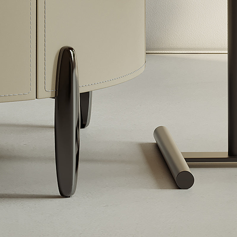 Contemporary Coffee Table Round 3 Legs Slate Coffee Cocktail Table