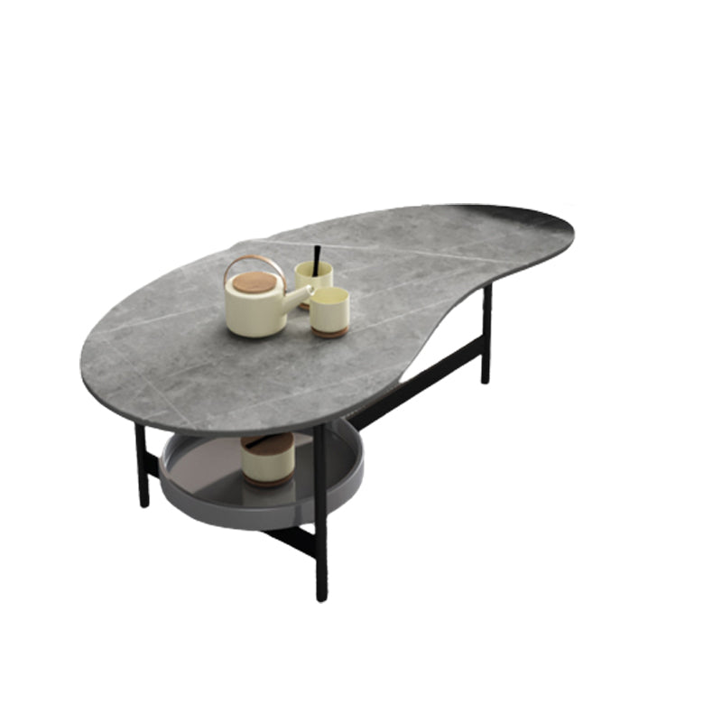 Modern Slate Bunching Tables Free-Form Coffee Table Set with 3 Legs