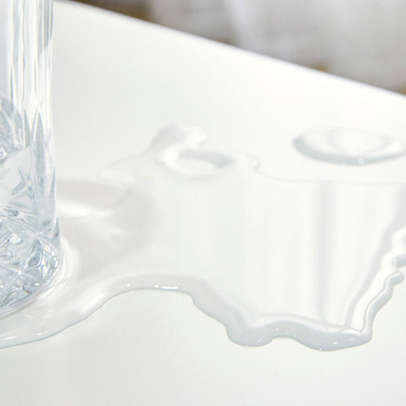 11"H Contemporary Coffee Table Solid Wood White Coffee Cocktail Table